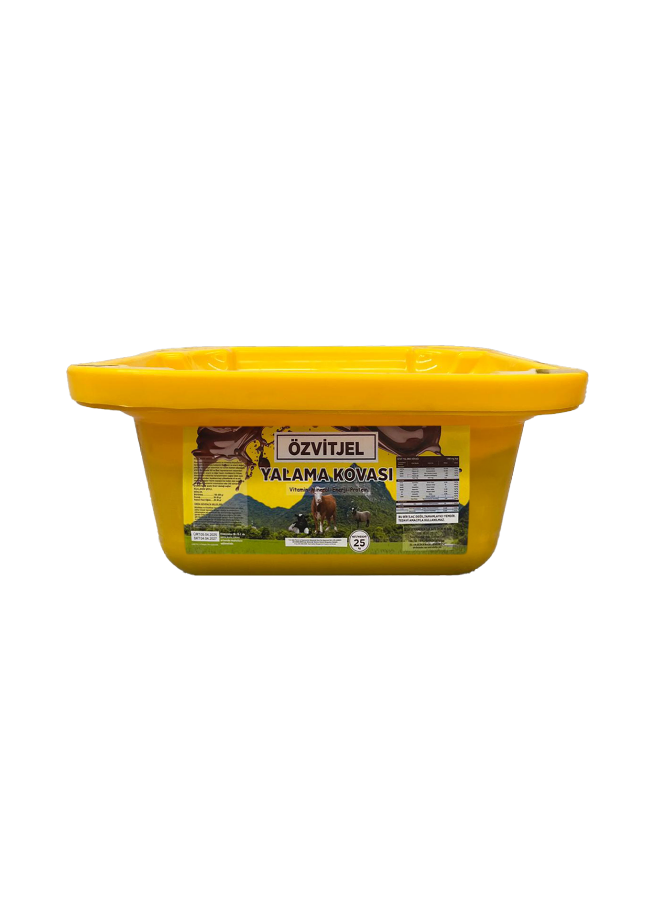 Yalama Kovası 25 KG Sarı